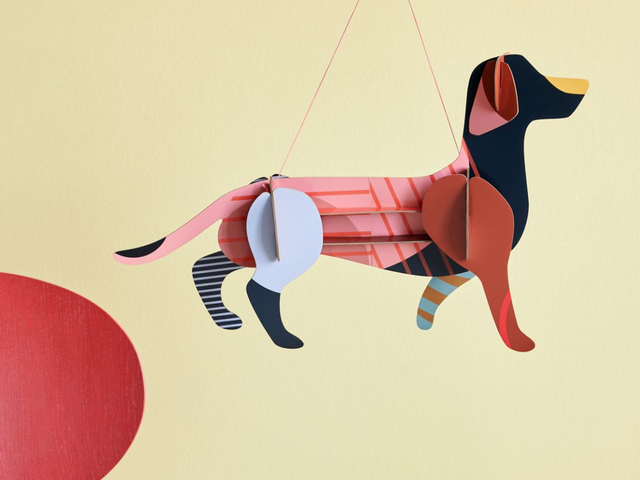 Studio Roof Wanddekoration MAGGIE DACHSHUND mehrfarbig 97547 2