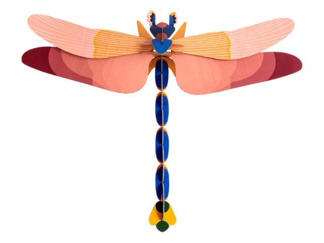 Studio Roof Wanddekoration DELUXE PINK DRAGONFLY mehrfarbig 97542 1