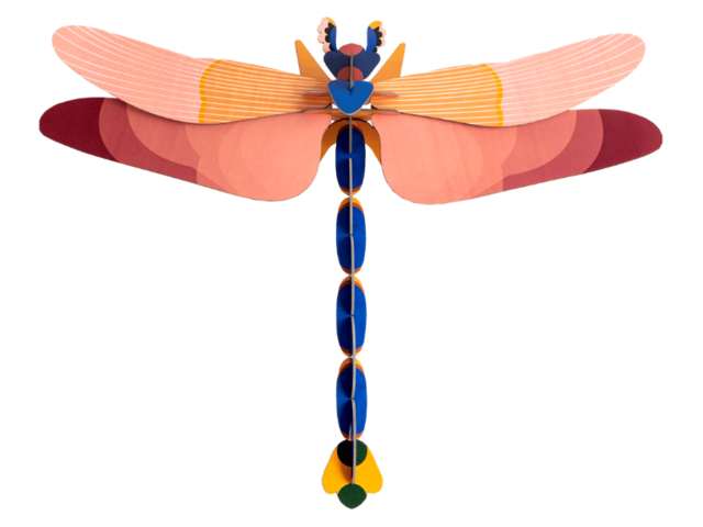 Studio Roof Wanddekoration DELUXE PINK DRAGONFLY mehrfarbig 97542