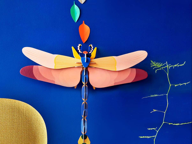 Studio Roof Wanddekoration DELUXE PINK DRAGONFLY mehrfarbig 97542 2