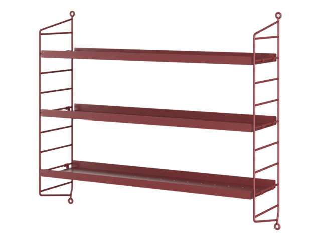 String Furniture Wandregal STRING POCKET metal oxtorgsröd 99035 1