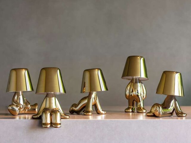 qeeboo Lampe Golden Brothers - Ron 72292 2 qeeboo Lampe Golden Brothers - Ron 72292 2
