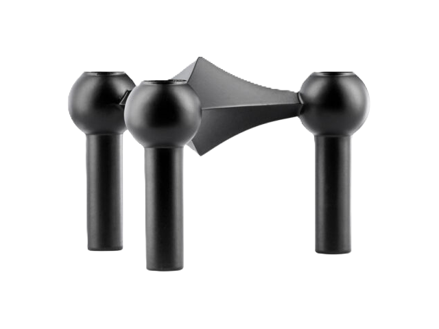 Stoff-Nagel Candle Holder matt-black 72765 1