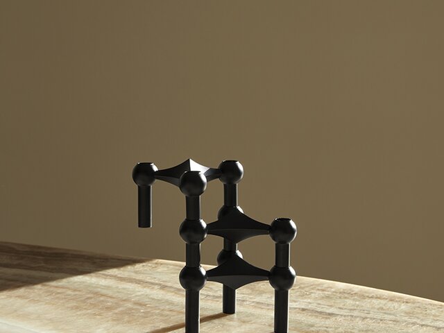 Stoff-Nagel Candle Holder matt-black 72765 3