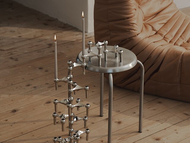 Stoff-Nagel Candle Holder chrome 72768 3 Stoff-Nagel Candle Holder chrome 72768 3