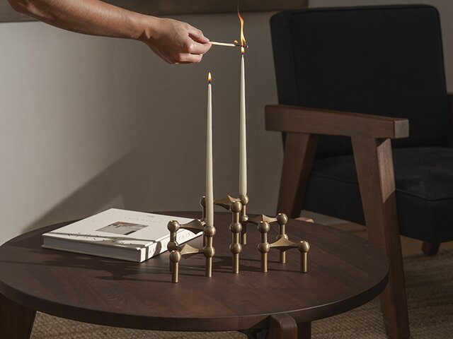 Stoff-Nagel Candles by Ester & Erik off-white 72773 2 Stoff-Nagel Candles by Ester & Erik off-white 72773 2