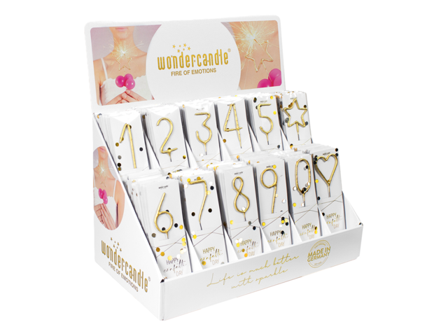 Wondercandle Wunderkerze Confetti gold 67627 1 Wondercandle Wunderkerze Confetti gold 67627 1