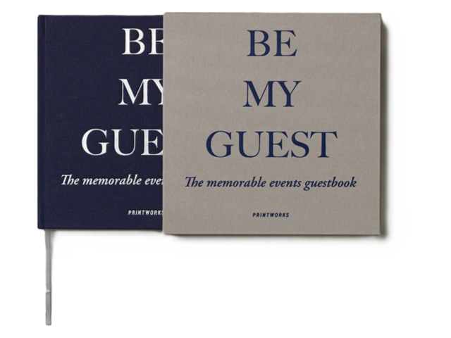 Printworks Gästebuch grey/navy 72977