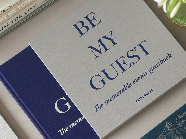 Printworks Gästebuch grey/navy 72977 2