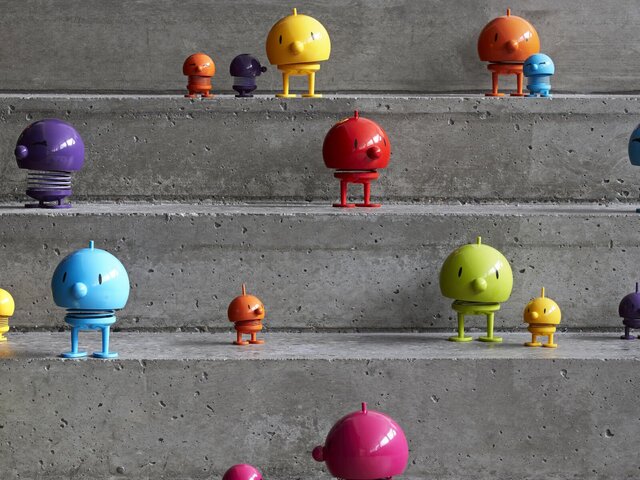 Hoptimist Dekofigur BUMBLE rot 67894 2