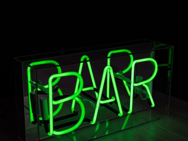 Locomocean Neon-Reklame BAR grün 71916 4