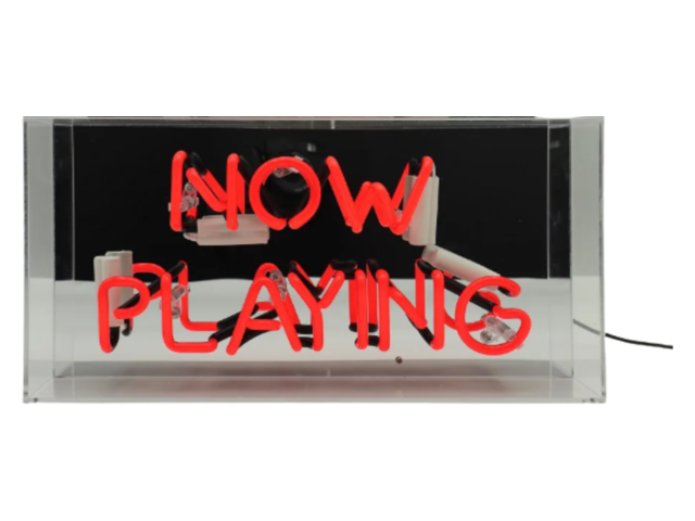 Locomocean Neon-Reklame NOW PLAYING rot 72886 1 Locomocean Neon-Reklame NOW PLAYING rot 72886 1