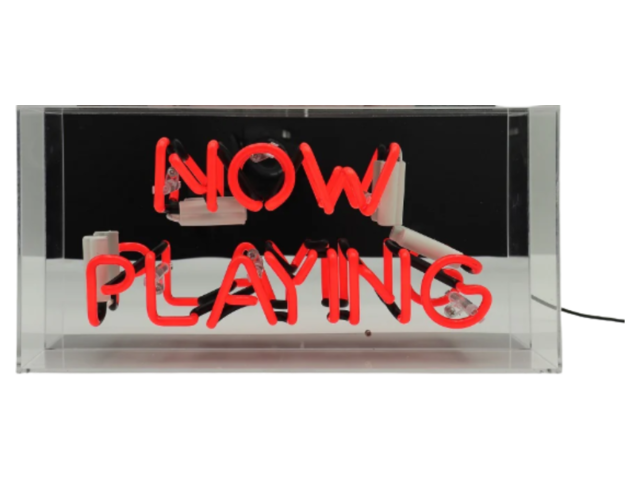 Locomocean Neon-Reklame NOW PLAYING rot 72886 1 Locomocean Neon-Reklame NOW PLAYING rot 72886 1