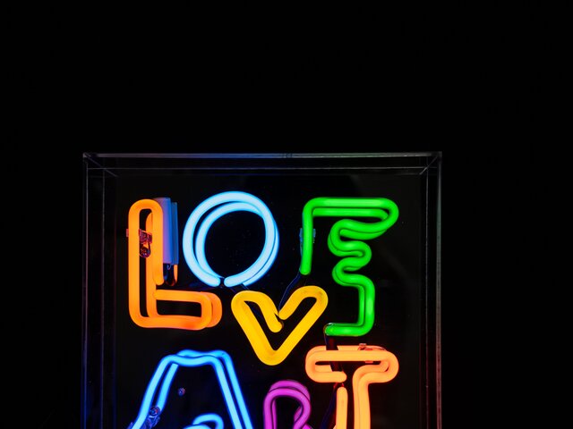 Locomocean Neon-Reklame LOVE ART mehrfarbig 74823 2