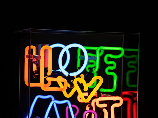 Locomocean Neon-Reklame LOVE ART mehrfarbig 74823 3