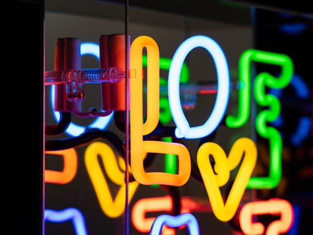 Locomocean Neon-Reklame LOVE ART mehrfarbig 74823 4