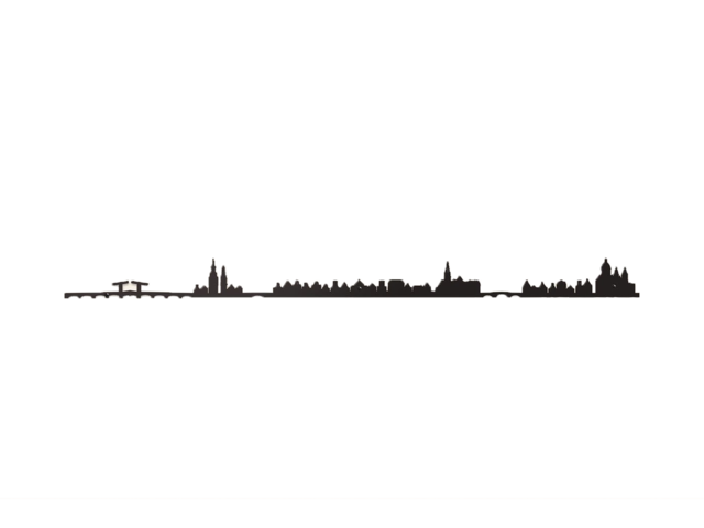 The Line Wanddeko Skyline AMSTERDAM 69498 The Line Wanddeko Skyline AMSTERDAM 69498