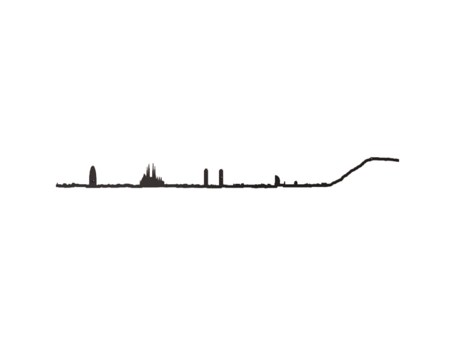 The Line Wanddeko Skyline BARCELONA 69499 The Line Wanddeko Skyline BARCELONA 69499
