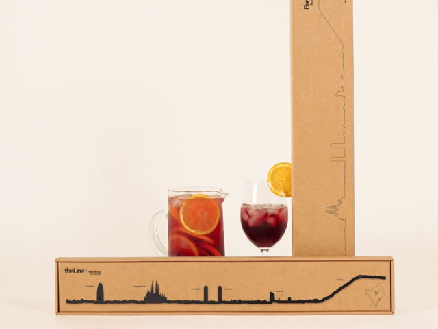 The Line Wanddeko Skyline BARCELONA 69499 2