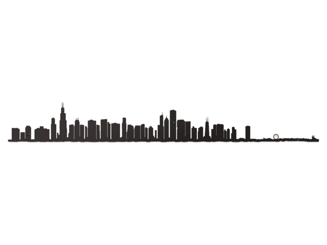 The Line Wanddeko Skyline CHICAGO 69501 The Line Wanddeko Skyline CHICAGO 69501