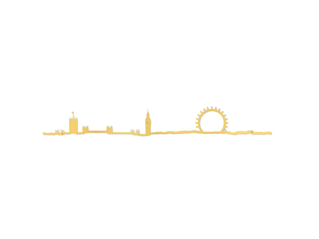 The Line Wanddeko Skyline LONDRES gold 69507 The Line Wanddeko Skyline LONDRES gold 69507