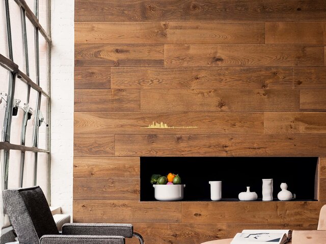 The Line Wanddeko Skyline NEW YORK gold 70005 2