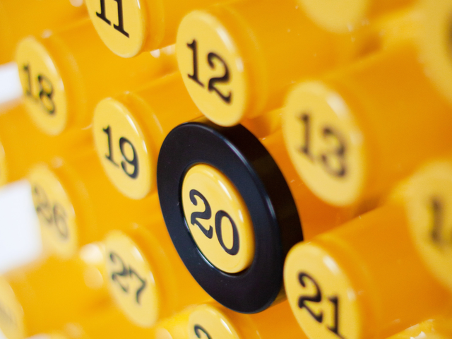 Ring-a-date Kalender gelb 71072 2