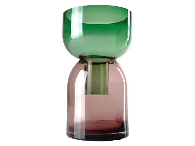 Cloudnola Flip Vase mittel grün & pink 71271 Cloudnola Flip Vase mittel grün & pink 71271
