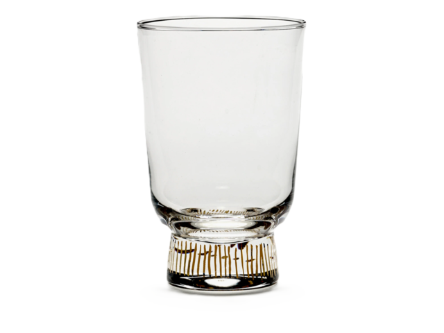 Serax Glas Feast gold gestreift 65264 1