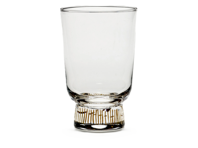 Serax Glas Feast gold gestreift 65264 1