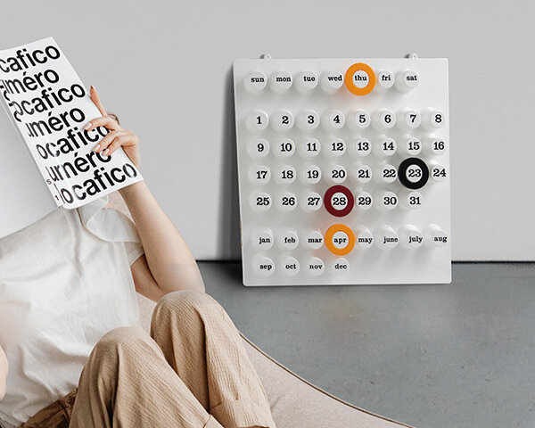 Ring-a-date Kalender weiß 71071 4