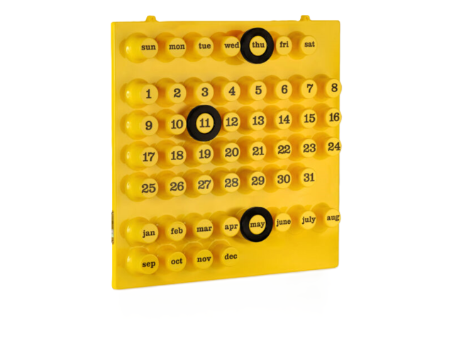 Ring-a-date Kalender gelb 71072 1