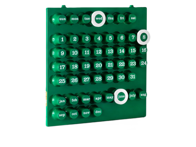 Ring-a-date Kalender grün 71073