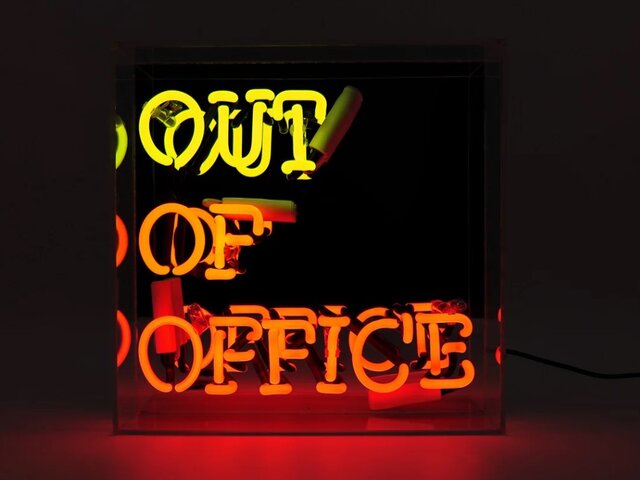Locomocean Neon-Reklamebox OUT OF OFFICE 71920 Locomocean Neon-Reklamebox OUT OF OFFICE 71920