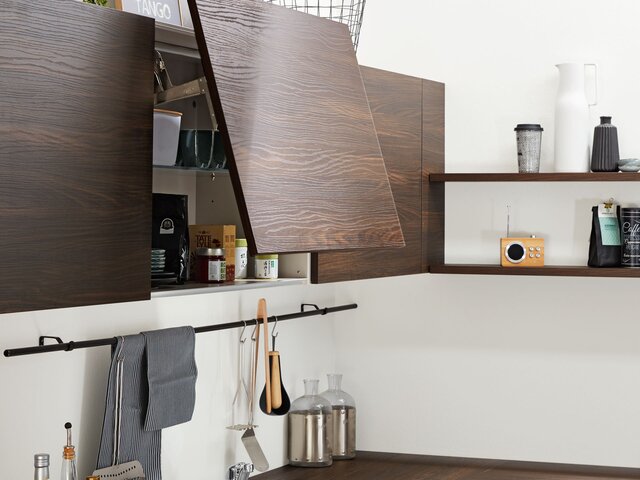 Interliving Einbauküche softmattschwarz Nussbaum/Kuba 76796 3