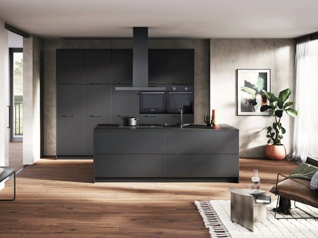 föger Einbauküche schwarz 96154