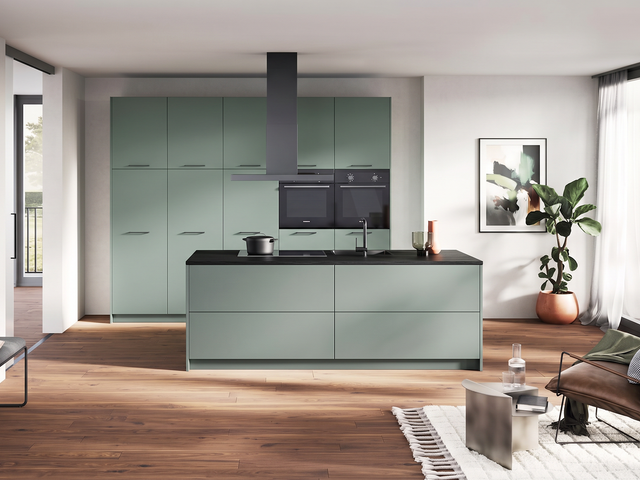 föger Einbauküche Schwarz-Eucalyptus 99741 2
