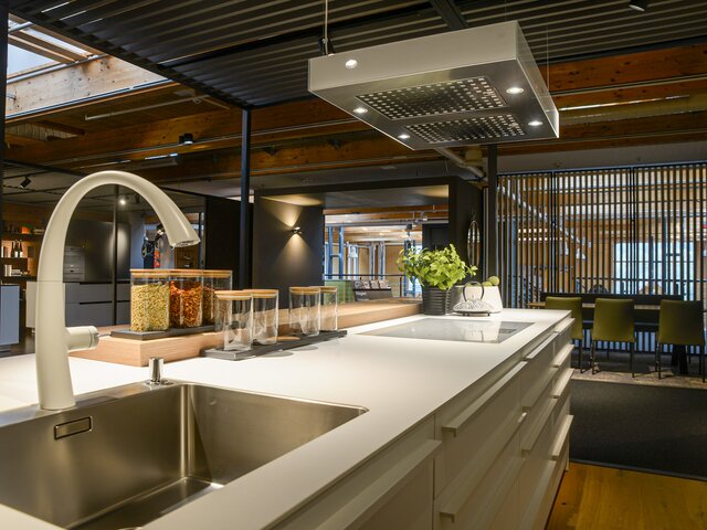 Leicht Ausstellungsküche Bondi weiß 76164 2