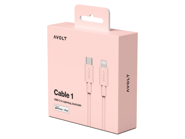 Avolt Ladekabel USB-C New Pink 97640 2