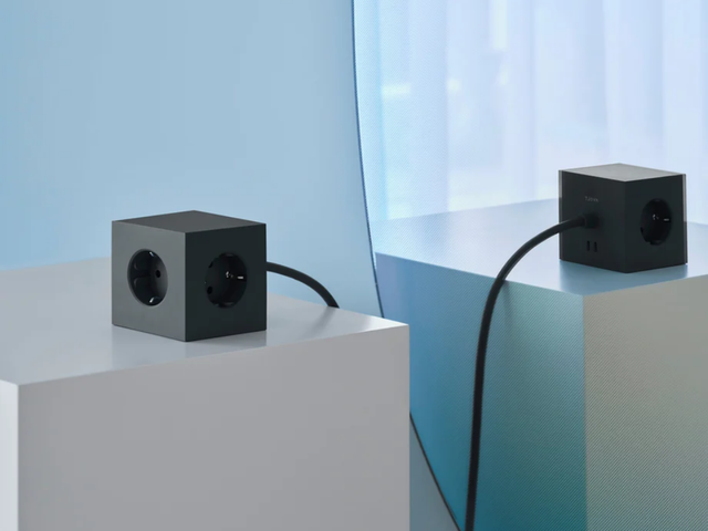 Avolt Mehrfachsteckdose Square 1 Stockhom Black 97646 3