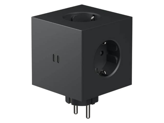 Avolt Mehrfachsteckdose Square 2 Stockholm Black 97652 1