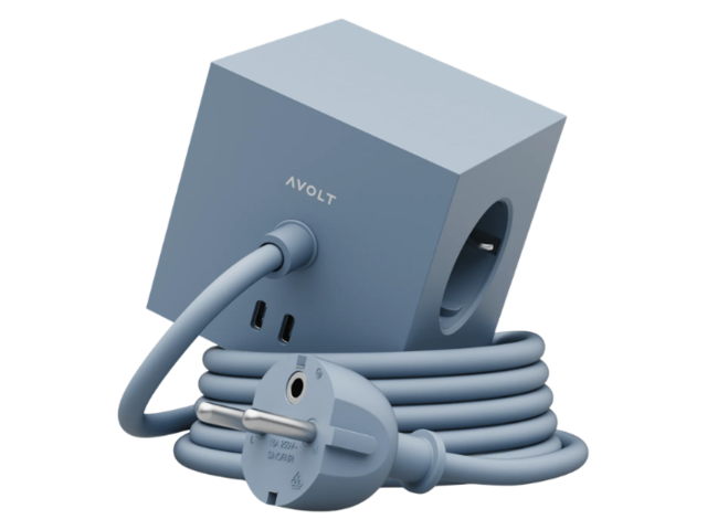 Avolt Mehrfachsteckdose Square 1 Shark Blue 97660 1