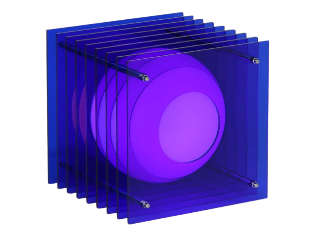 Bang Lampe LOP SMALL SQUARE Blue Acrylic 97508 1