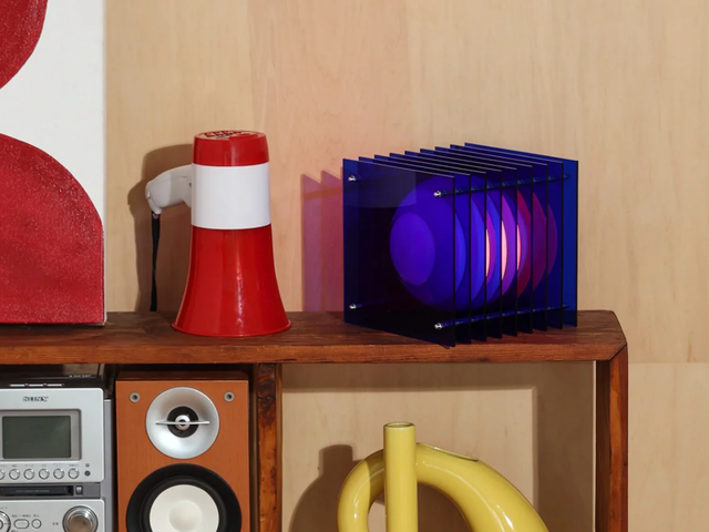 Bang Lampe LOP SMALL SQUARE Blue Acrylic 97508 3