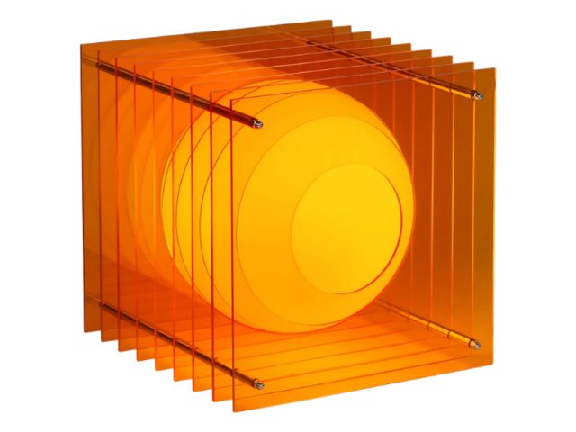 Bang Lampe LOP BIG SQUARE Orange Acrylic 97511 1