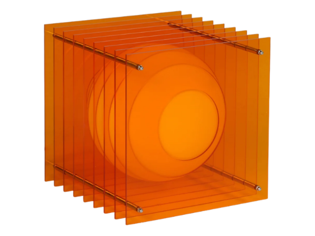 Bang Lampe LOP BIG SQUARE Orange Acrylic 97511 2