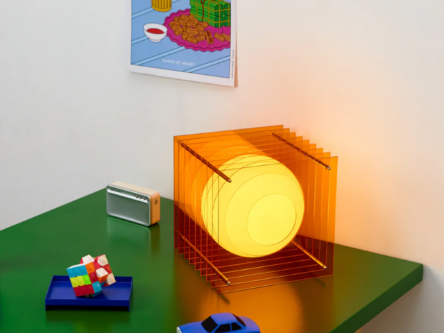 Bang Lampe LOP BIG SQUARE Orange Acrylic 97511 3