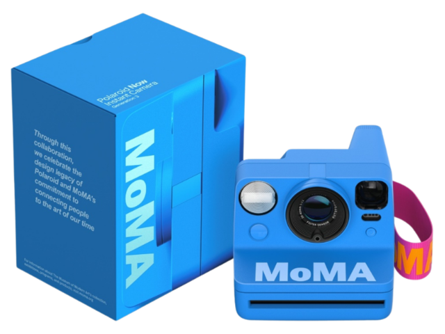 Aqipa Polaroid Kamera NOW+ GEN 3 MOMA EDITION blue 98105