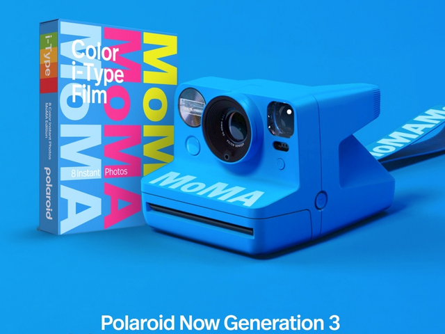 Aqipa Polaroid Kamera NOW+ GEN 3 MOMA EDITION blue 98105 3