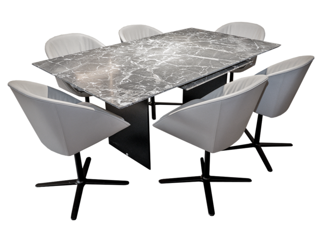 Draenert Essgruppe ATLAS/DAN valentin grey/graublau 73465 1